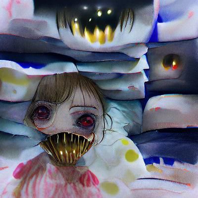 Surreal Nightmare Image Generated by AI