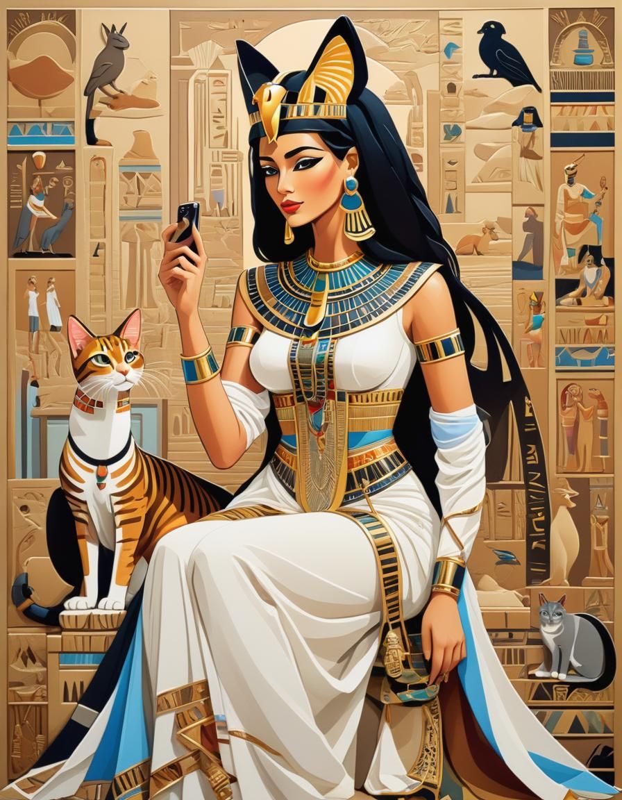 Most beautiful attractive masterpiece Egyptian queen taking ...