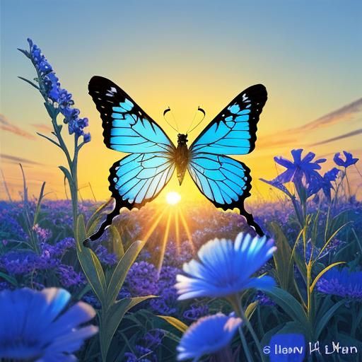 Sunset Butterfly: A Vibrant Celebration of Love