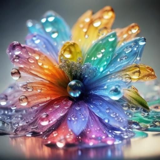 Bioluminescent Flower with Swirling Stripes: Hyperrealistic ...