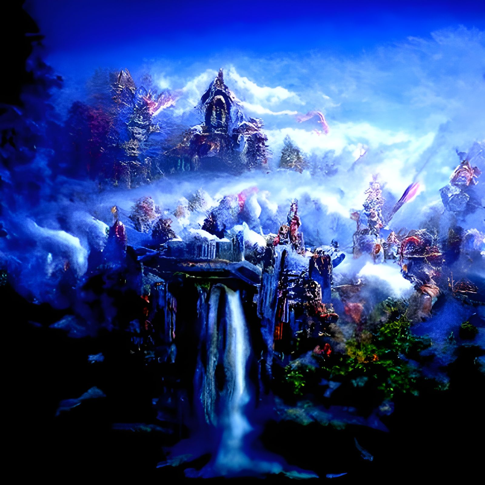 Ethereal Valhalla in Hyperdetailed Fantasy Style