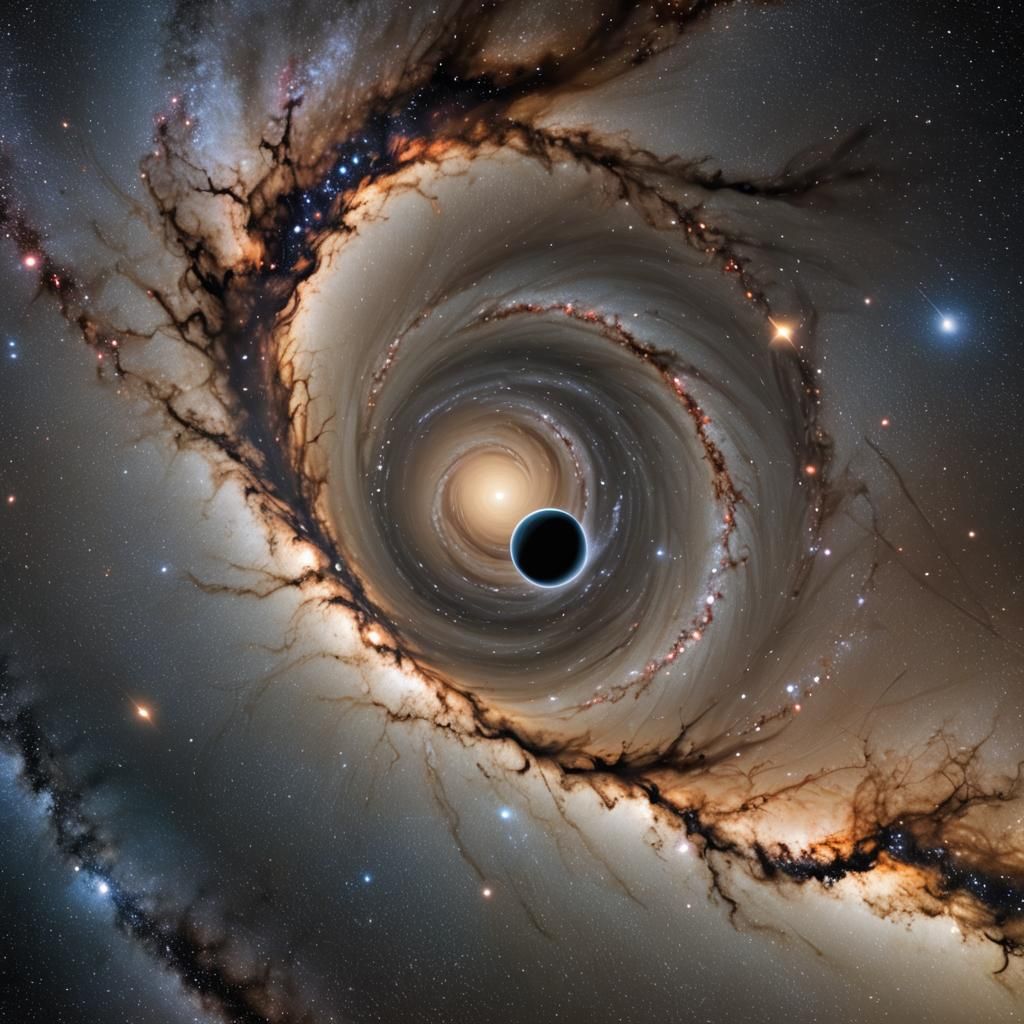 Planet Approaches Black Hole Near Milky Way