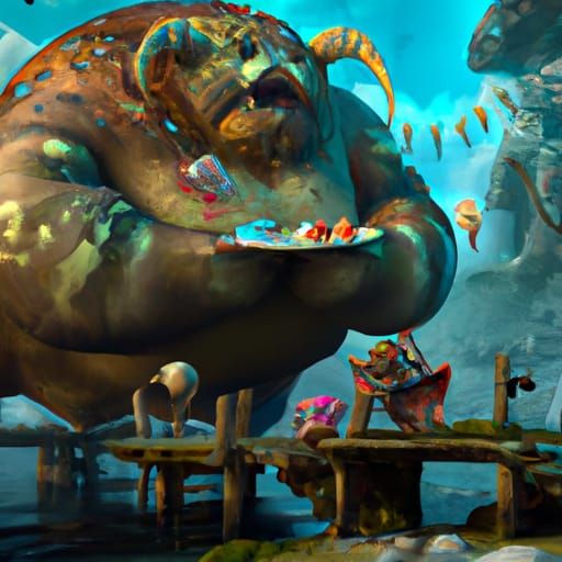 Fantastical Matte Painting in Deep Color