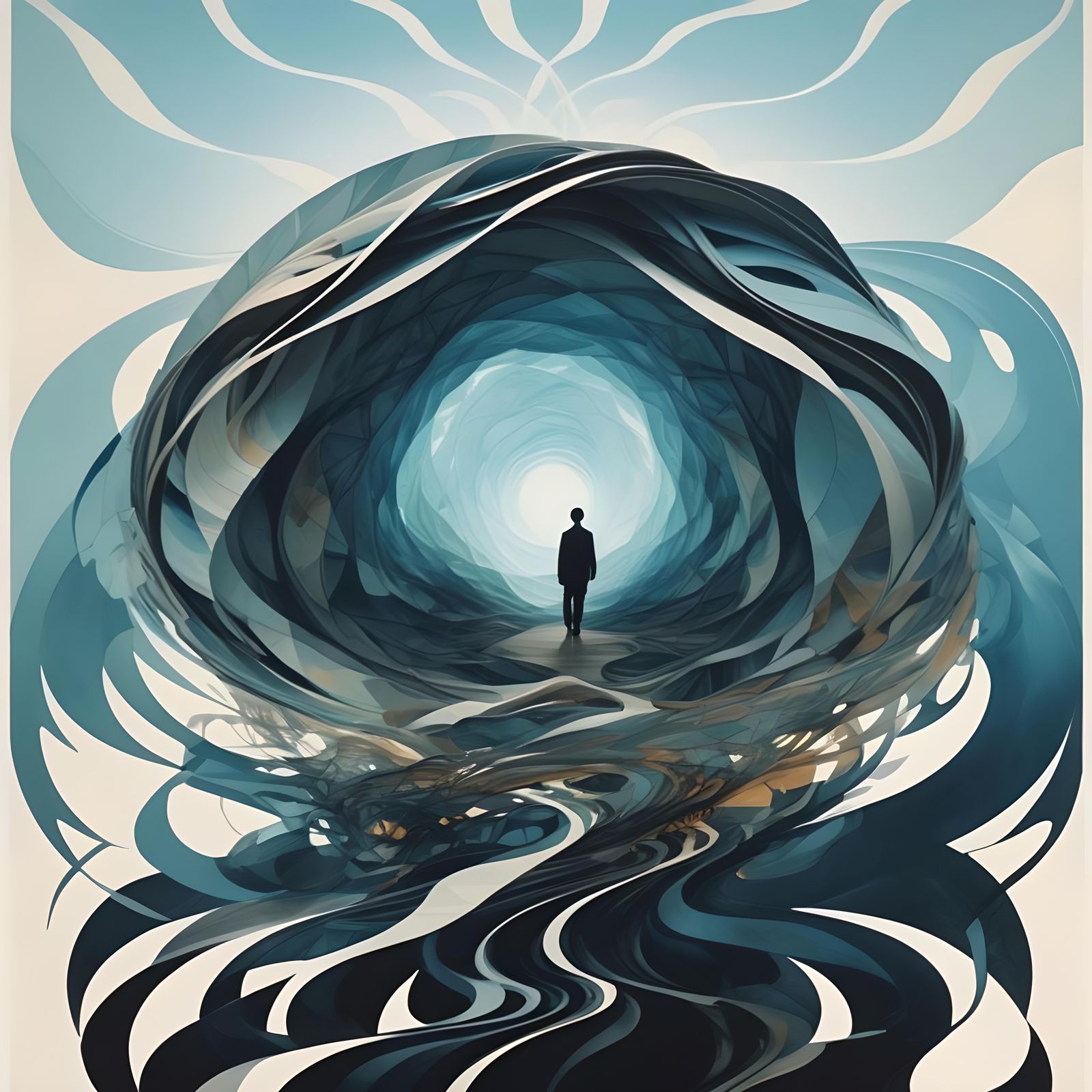 Abstract Light Patterns from the Abyss