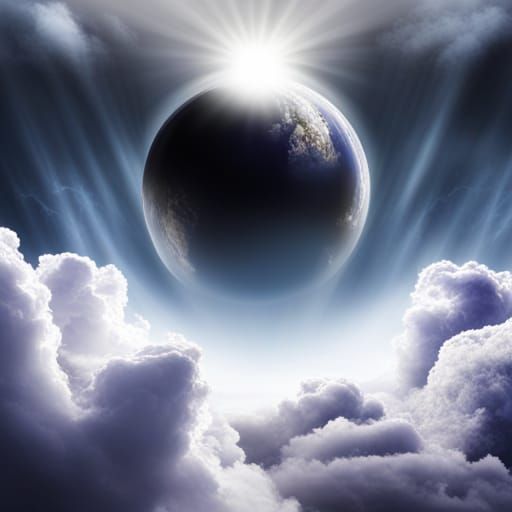 Judgment Day Globe Under Divine Light