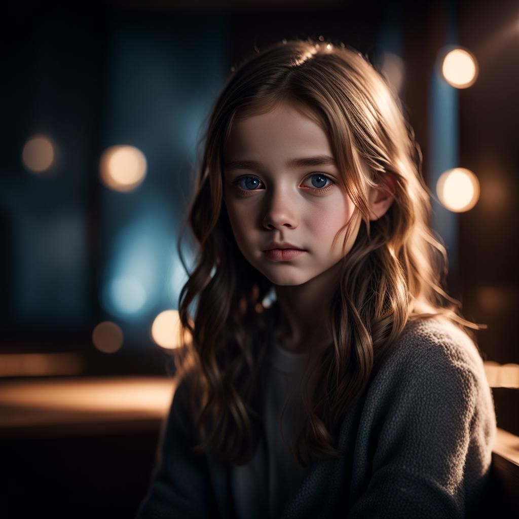 Atmospheric Portrait of Maddy in HDR Lighting