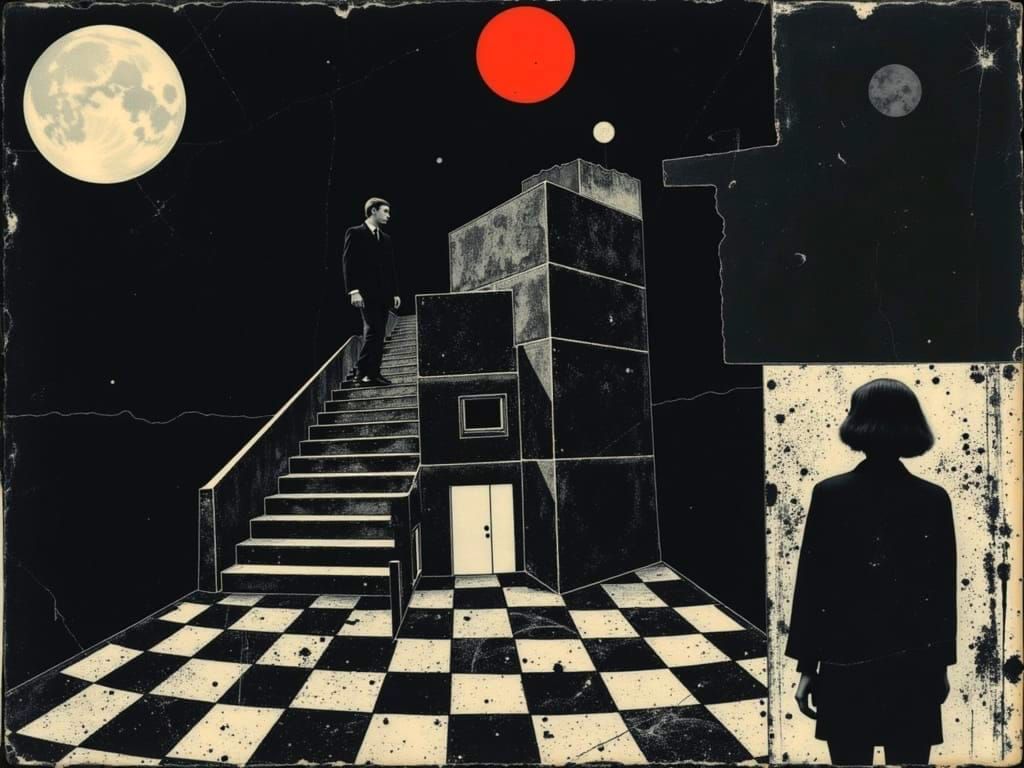 Queen of Hearts Chessman with Escher-Klimt Style