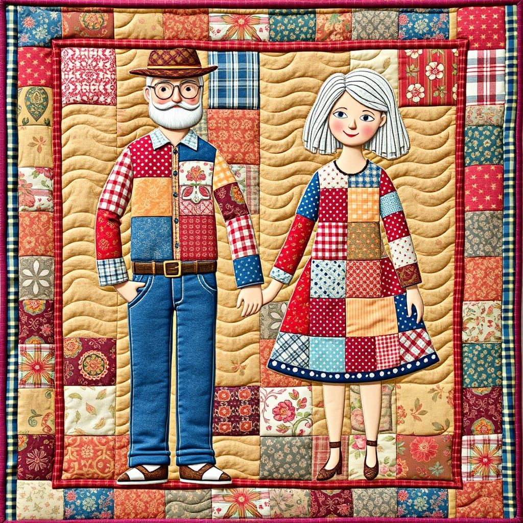 Patchwork couple