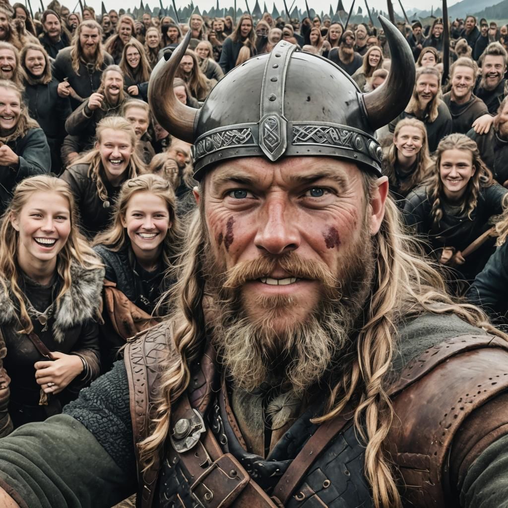 Viking Selfie: A Modern Take on History