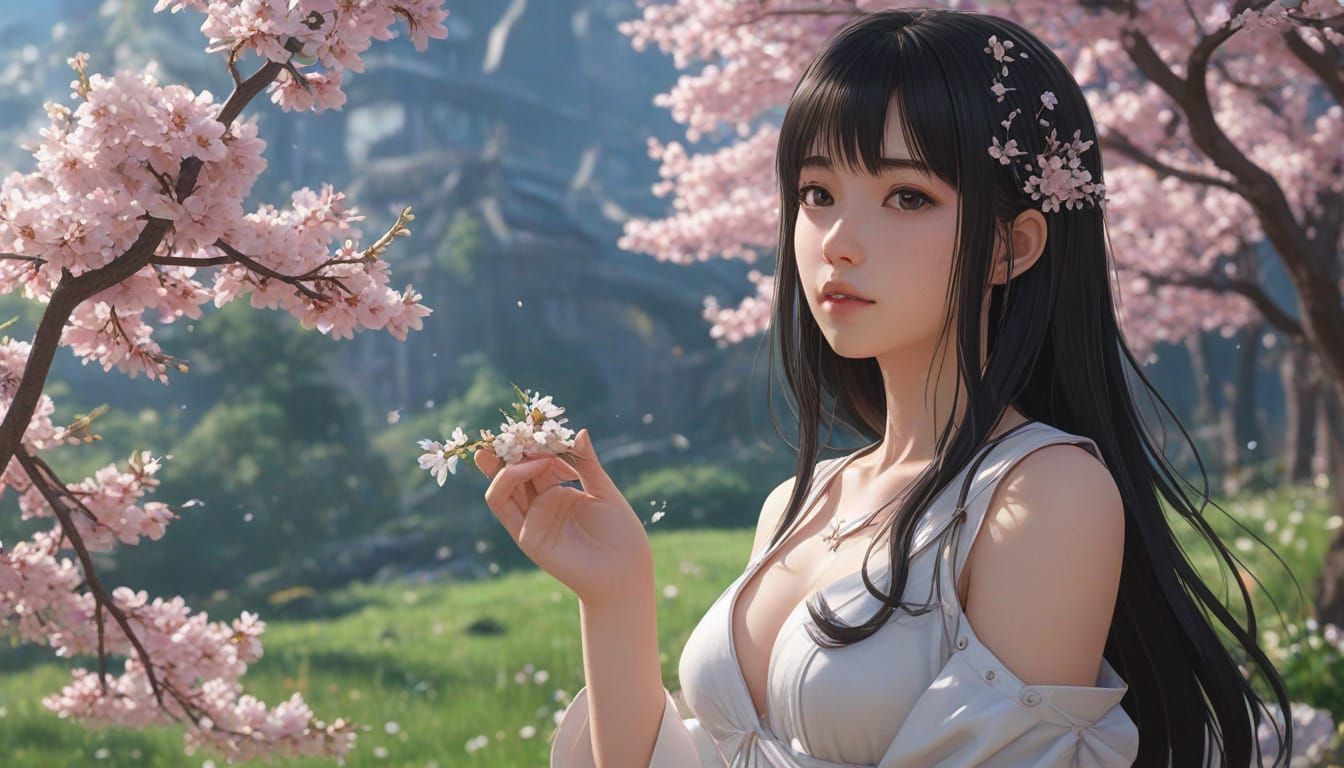 Anime Spring Summary Inspired by WLOP