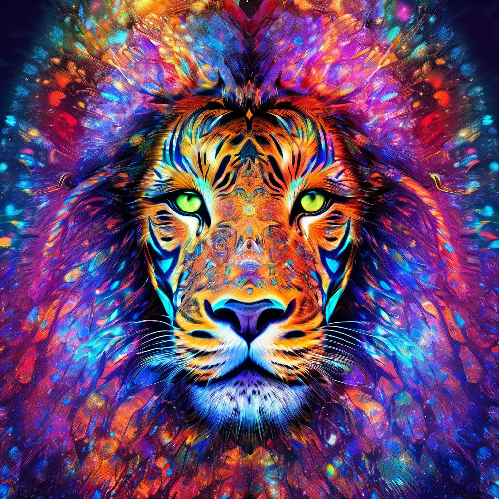 Cosmic Astral Holographic Artwork