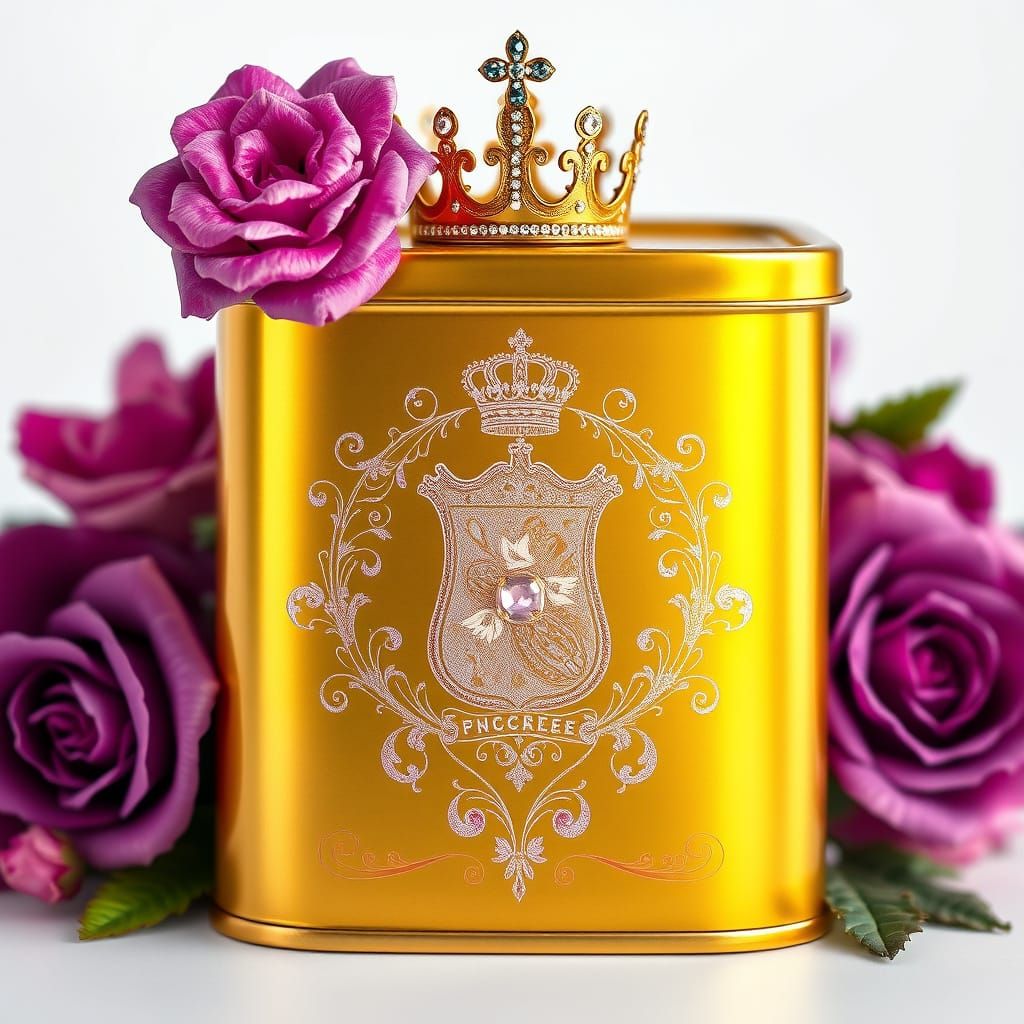 Elegant Cat Food Packaging in Luxurious Style