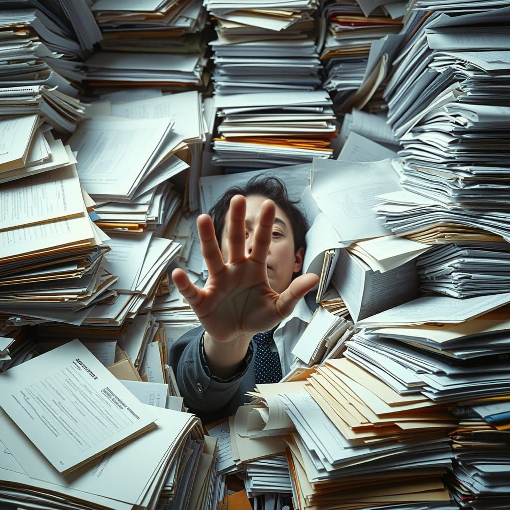 Drowning in paperwork