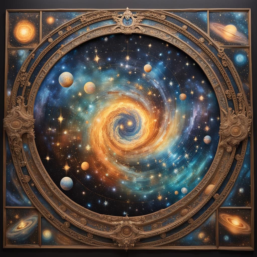 Cosmic Ballet: Galaxies in Ethereal Dance