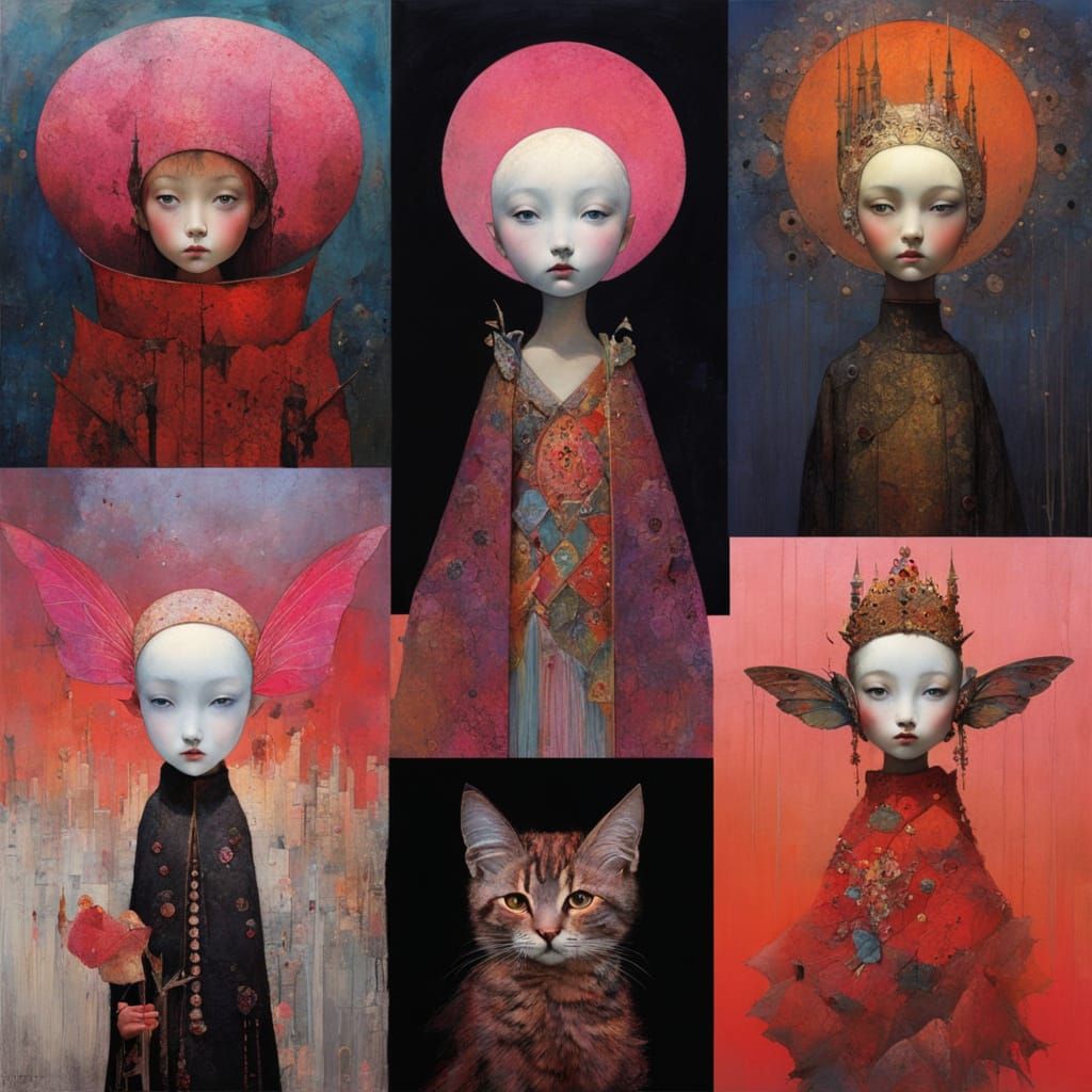 Enchanting Fairy in Vibrant Sunset Hues