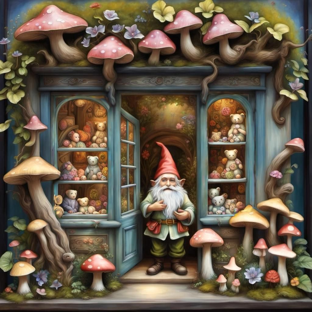 Whimsical Fantasy Toy Store Window Display