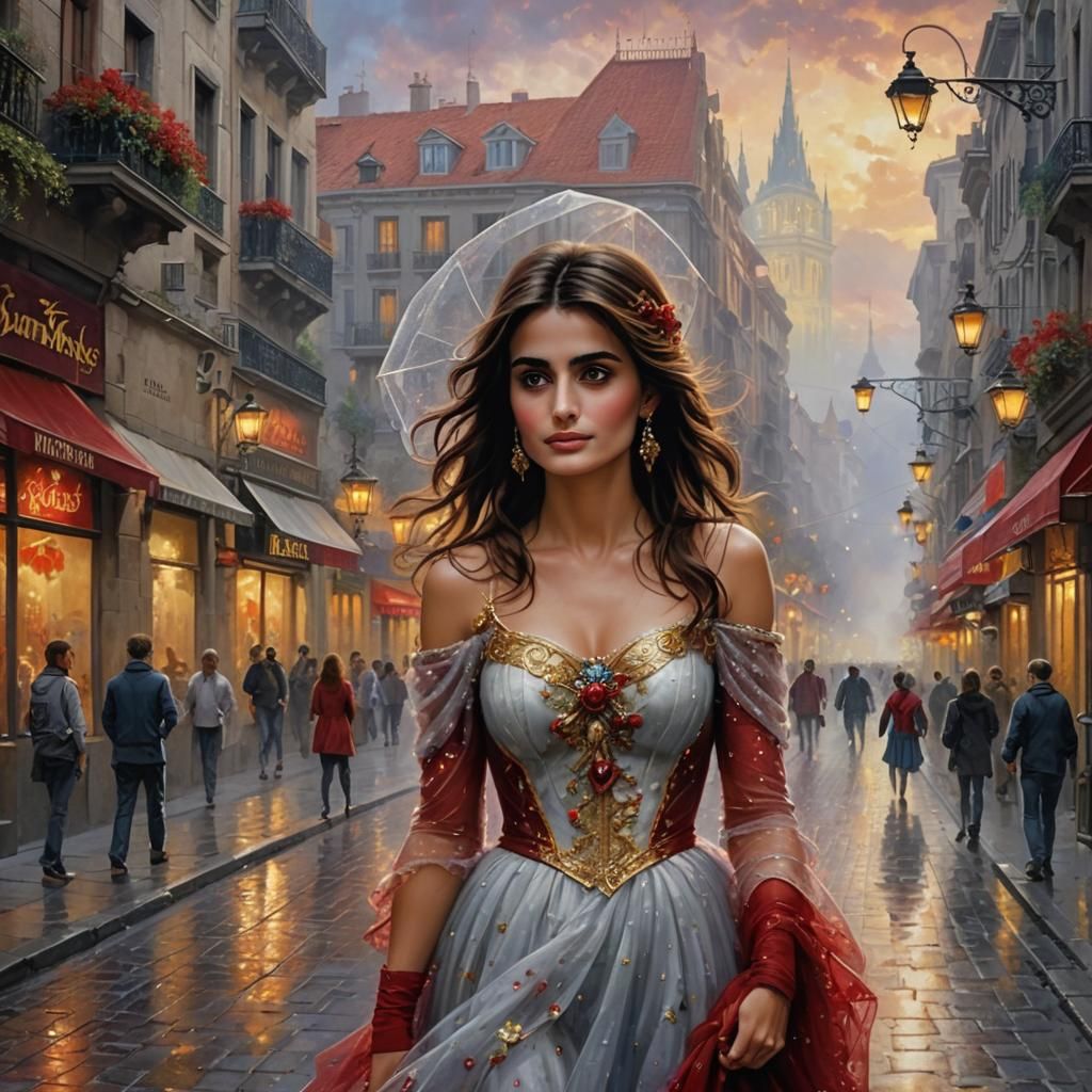 Pénélope Cruz in Madrid: Ethereal Fantasy