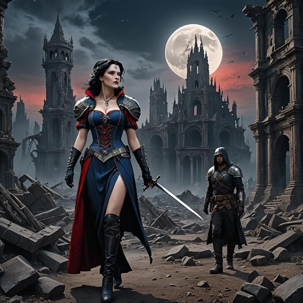 Snow White in Ruins: A Post-Apocalyptic Matte Painting