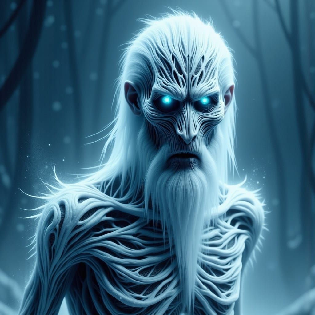Eerie White Walker Hybrid of Lingering Life