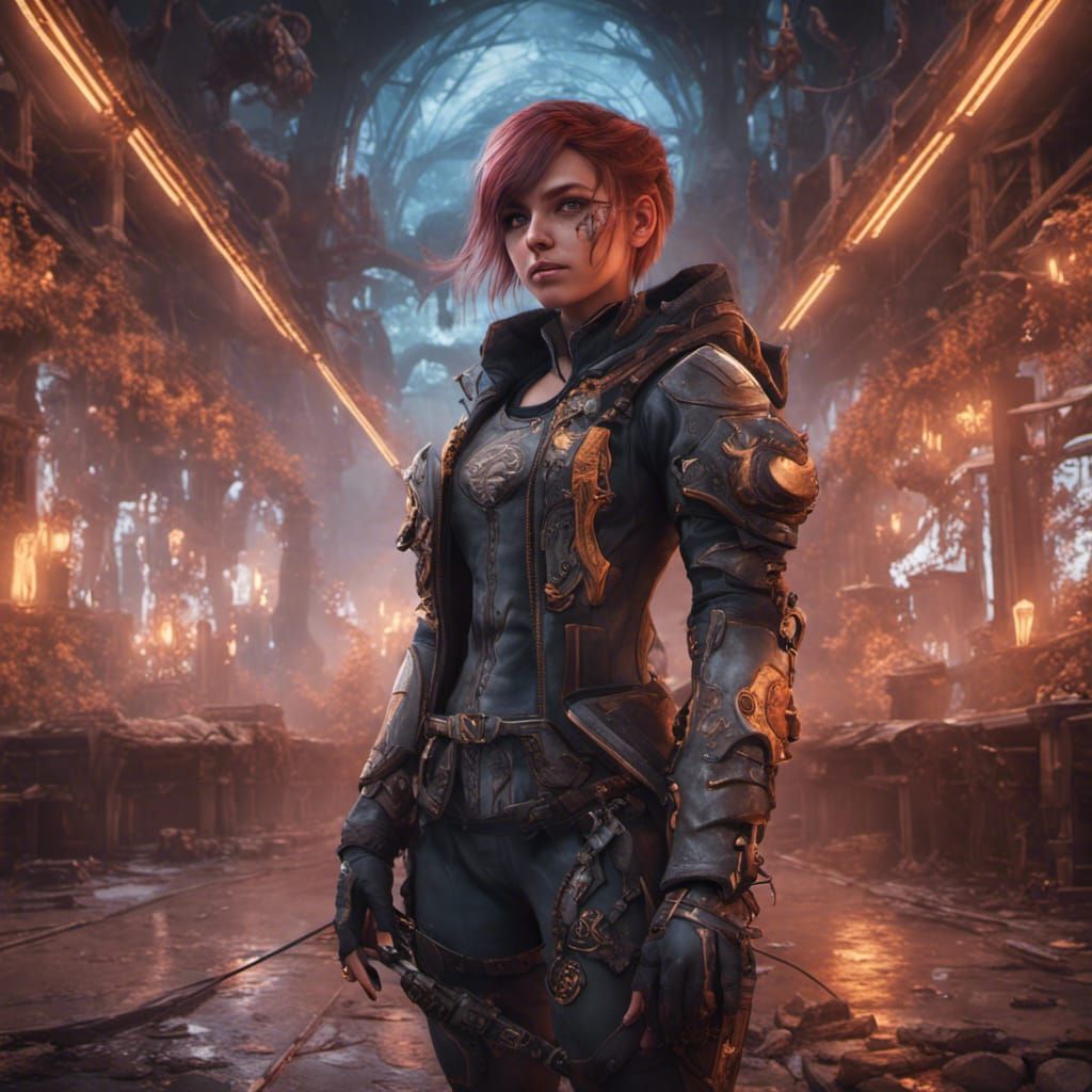 Kind Gamer Girl: Fantasy Concept Art