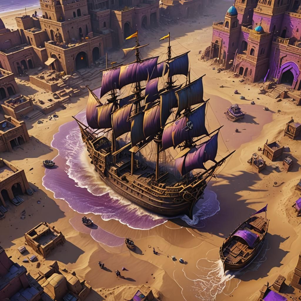 Pirates of Uzbekistan Sail Shifting Sands