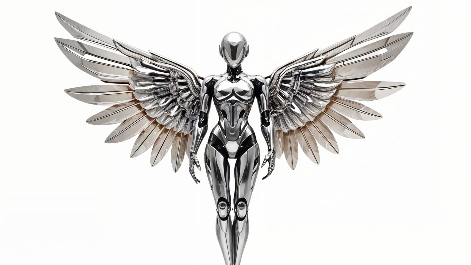 Cyberpunk Chrome Angel of Serenity