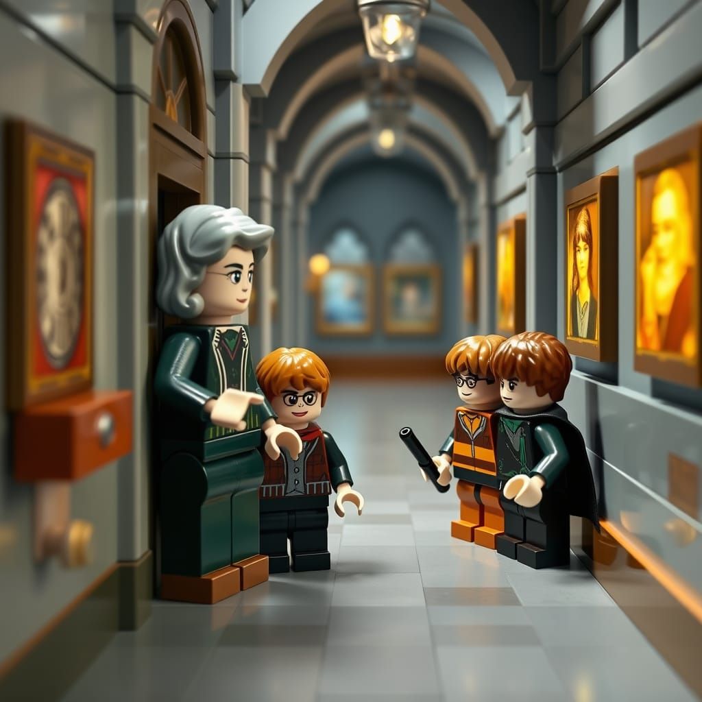 LEGO Professor McGonagall Invites Harry, Hermione, and Ron I...
