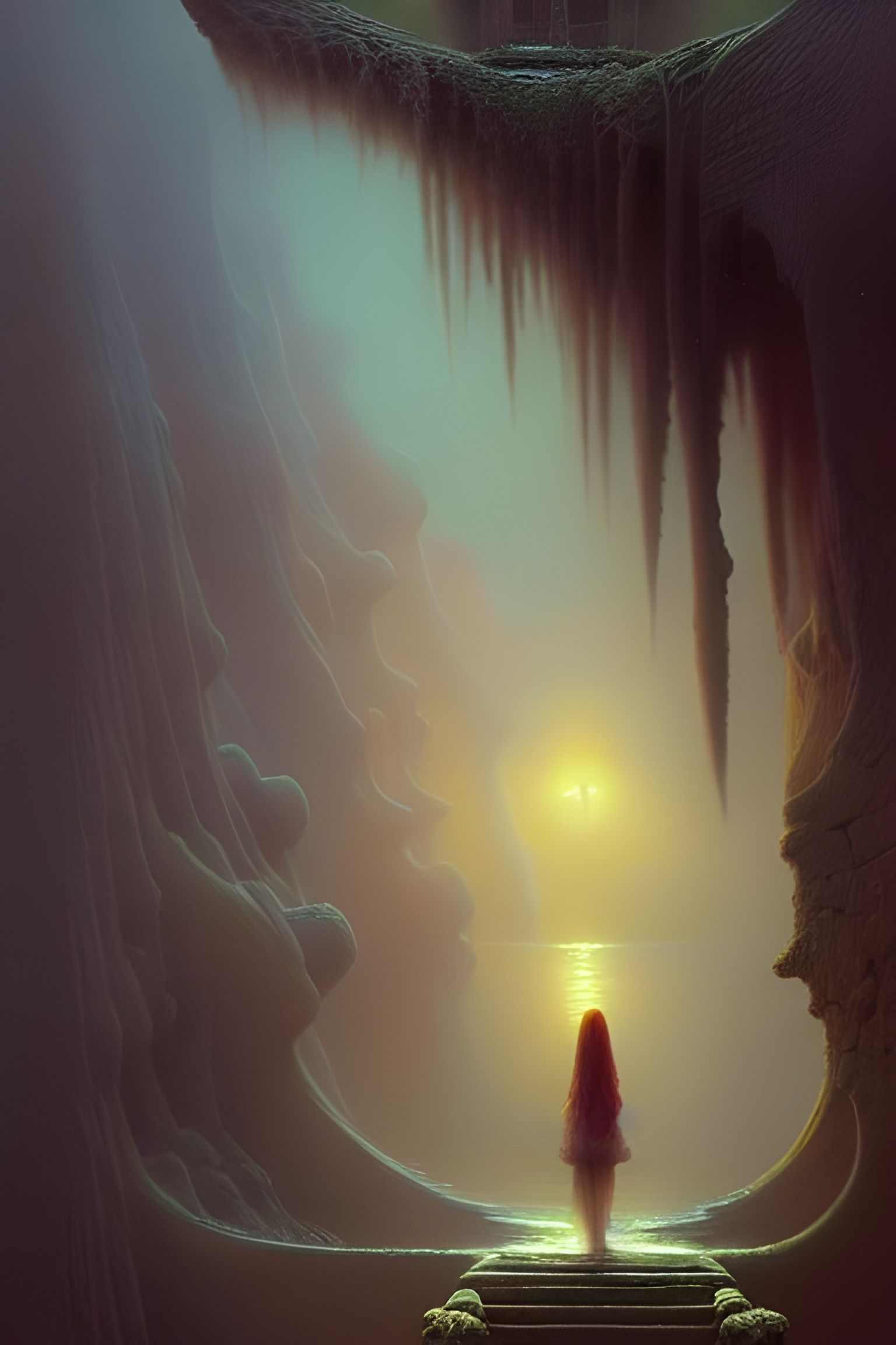 Eldritch Beauty: A Hyperrealistic Dark Fantasy Portrait