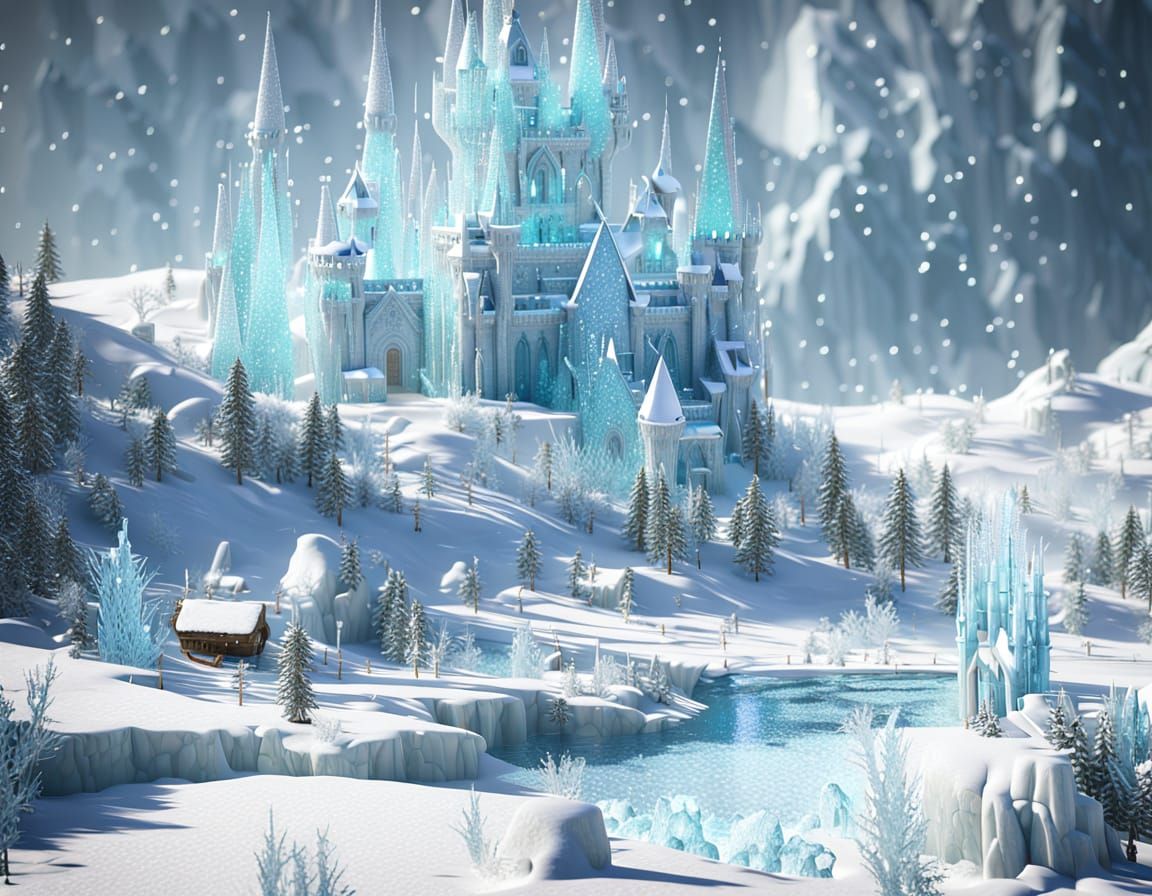 Elsa Wields Frosty Flintlock in Snowy Landscape