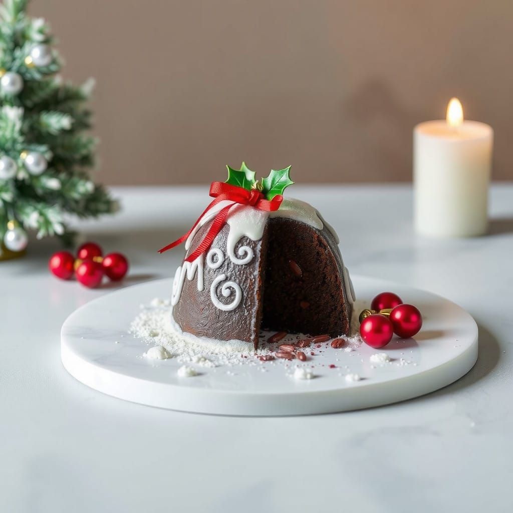 Royal Mint Christmas Pudding in Traditional British Art