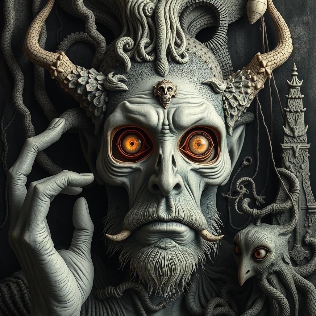 Surreal Biometric Art: Enigmatic Massurrealism