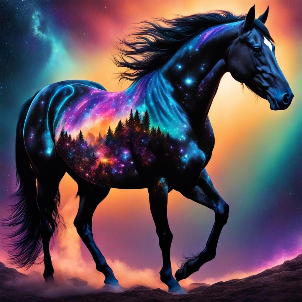 Horse's Astral Silhouette