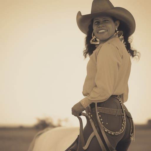 Afro-Latina Cowboy in the California Gold Rush