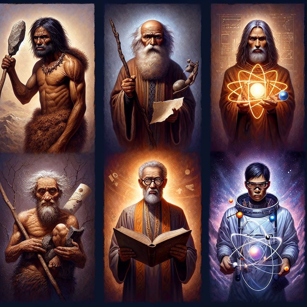 Evolution of Mankind: A Fantasy Artwork