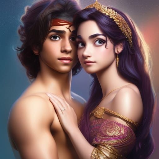 Aladdin and princess jasmine