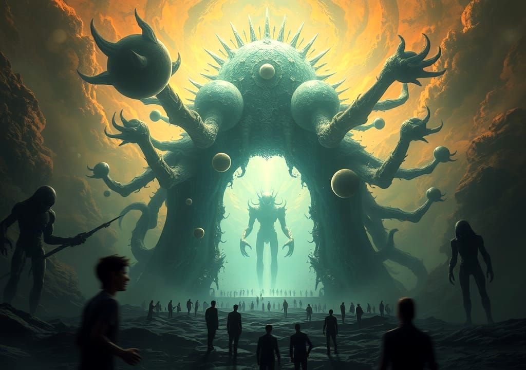 Cosmic Entity Opens Ethereal Gateway