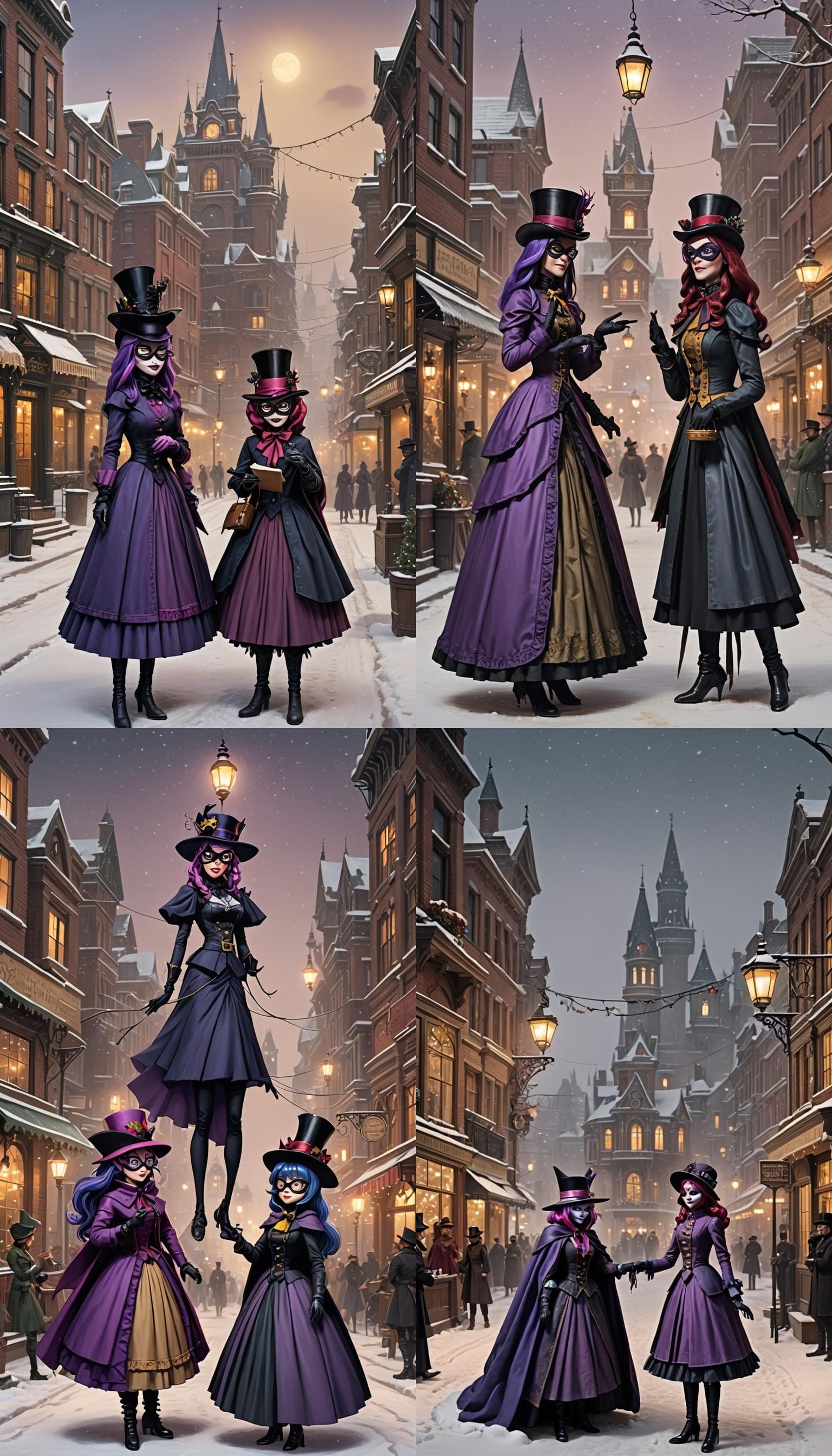 Victorian Carolers Brainwashed in Winter City