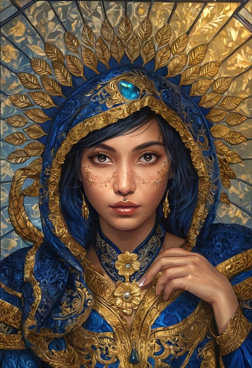 Southeast Asian Woman in Golden Light