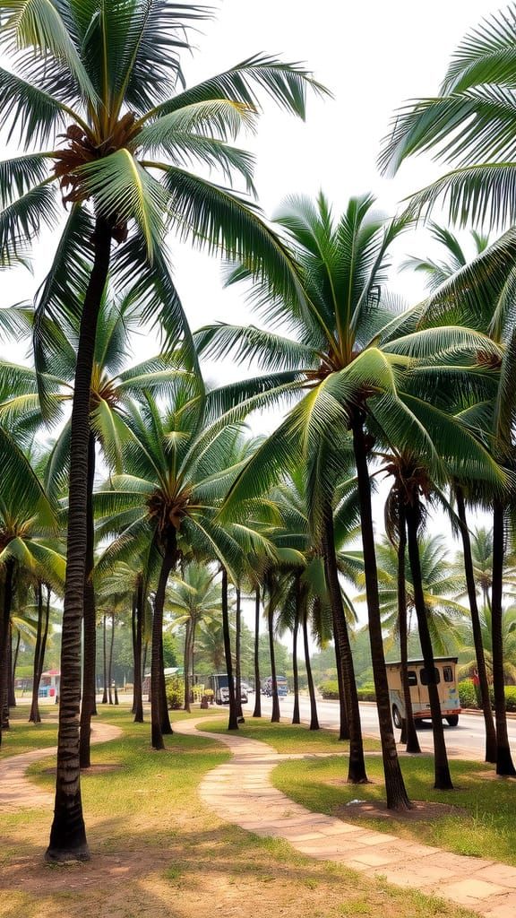 A grove of Coconut Trees