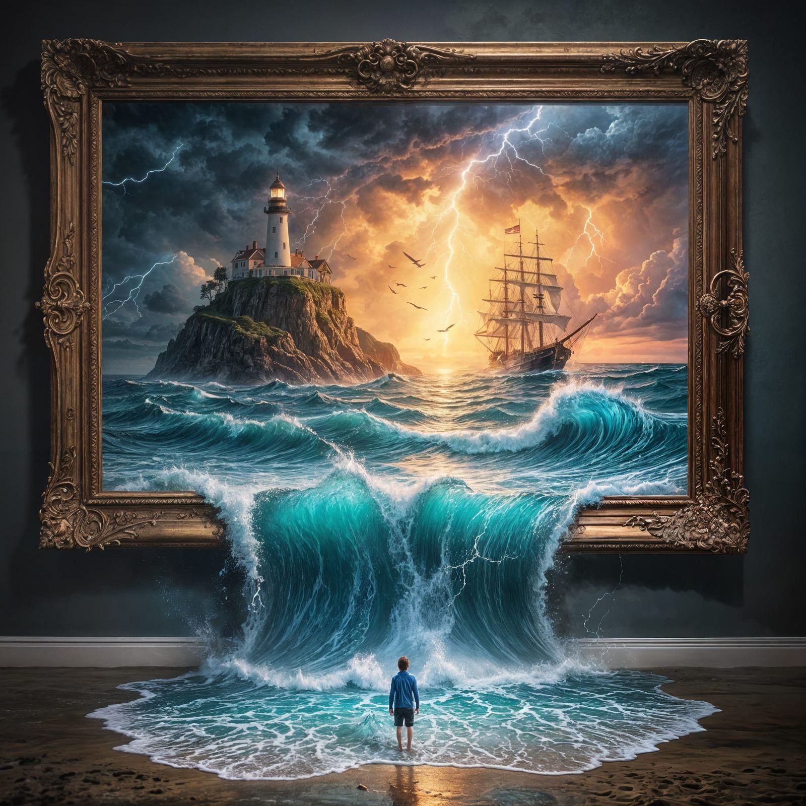 Drowning in the Beauty of Art