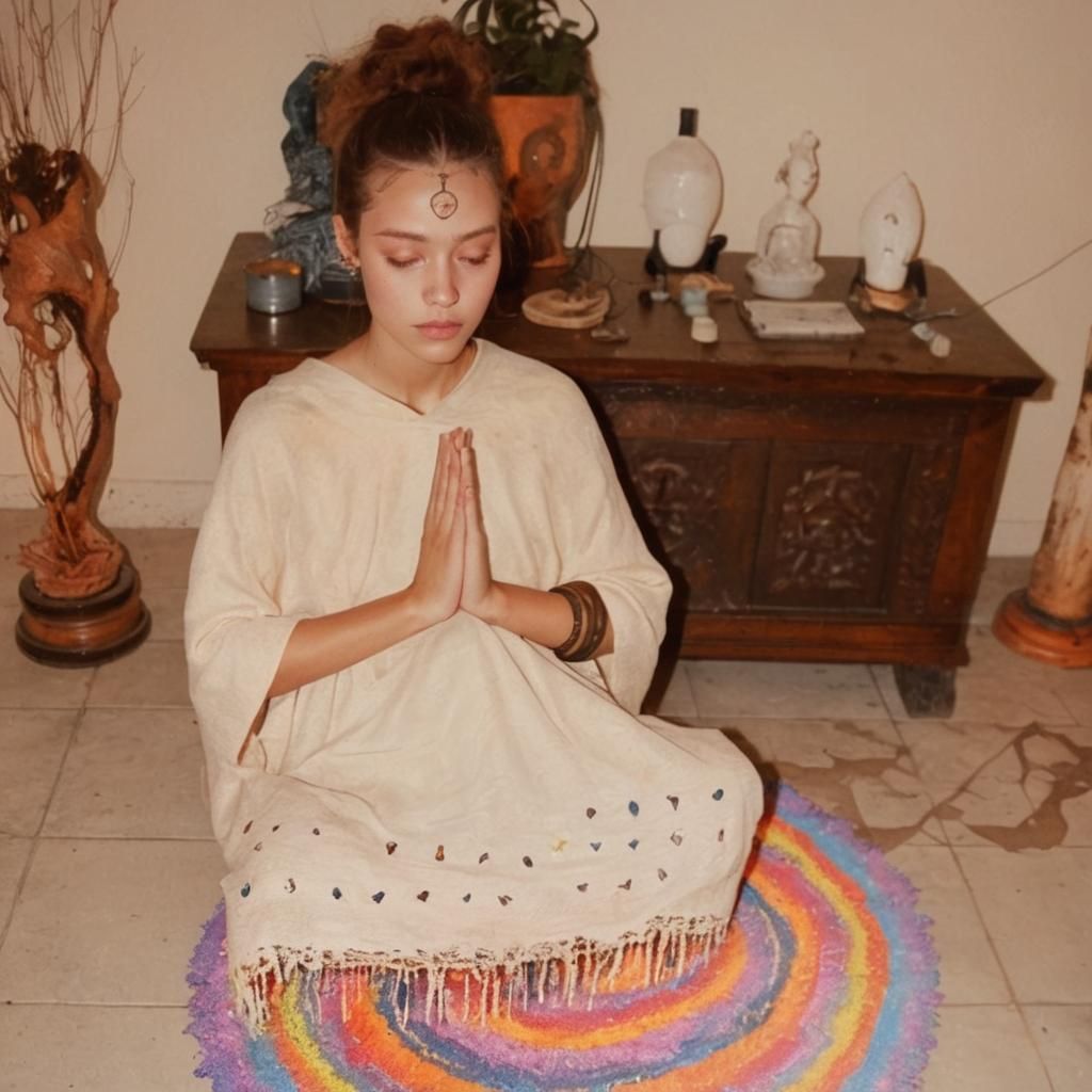 Girl on Mystical Root: Fantasy Concept Art