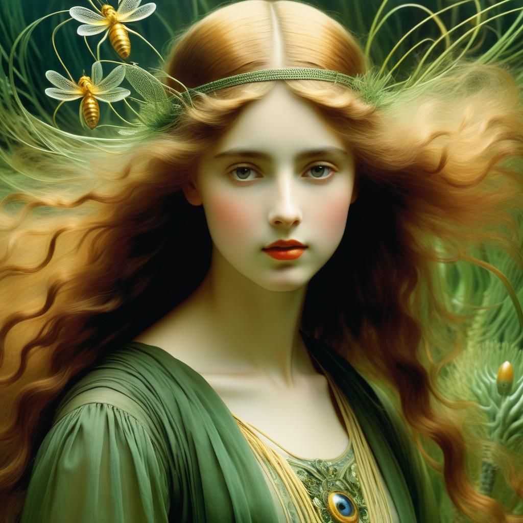 Biological Art Illustration in Haeckel and Hacker Style