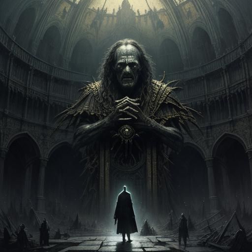 Horrific Duality of Reality as Dark Engraving