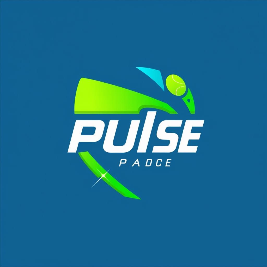 Sleek, Geometric Logo in Lime Green and Blue