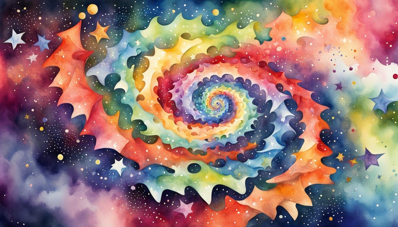 Star Filled Spirals Pre Evolution