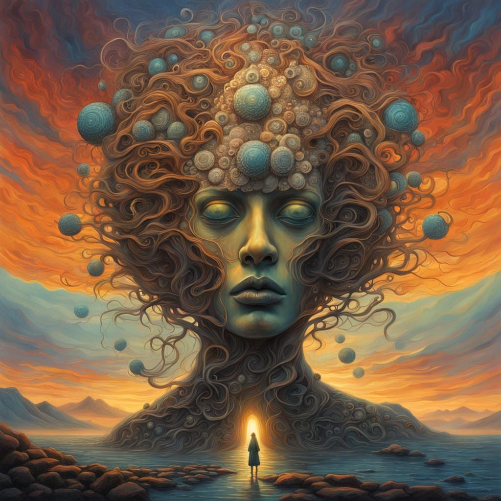 Surreal Sculpture in a Cosmic Aesthetic