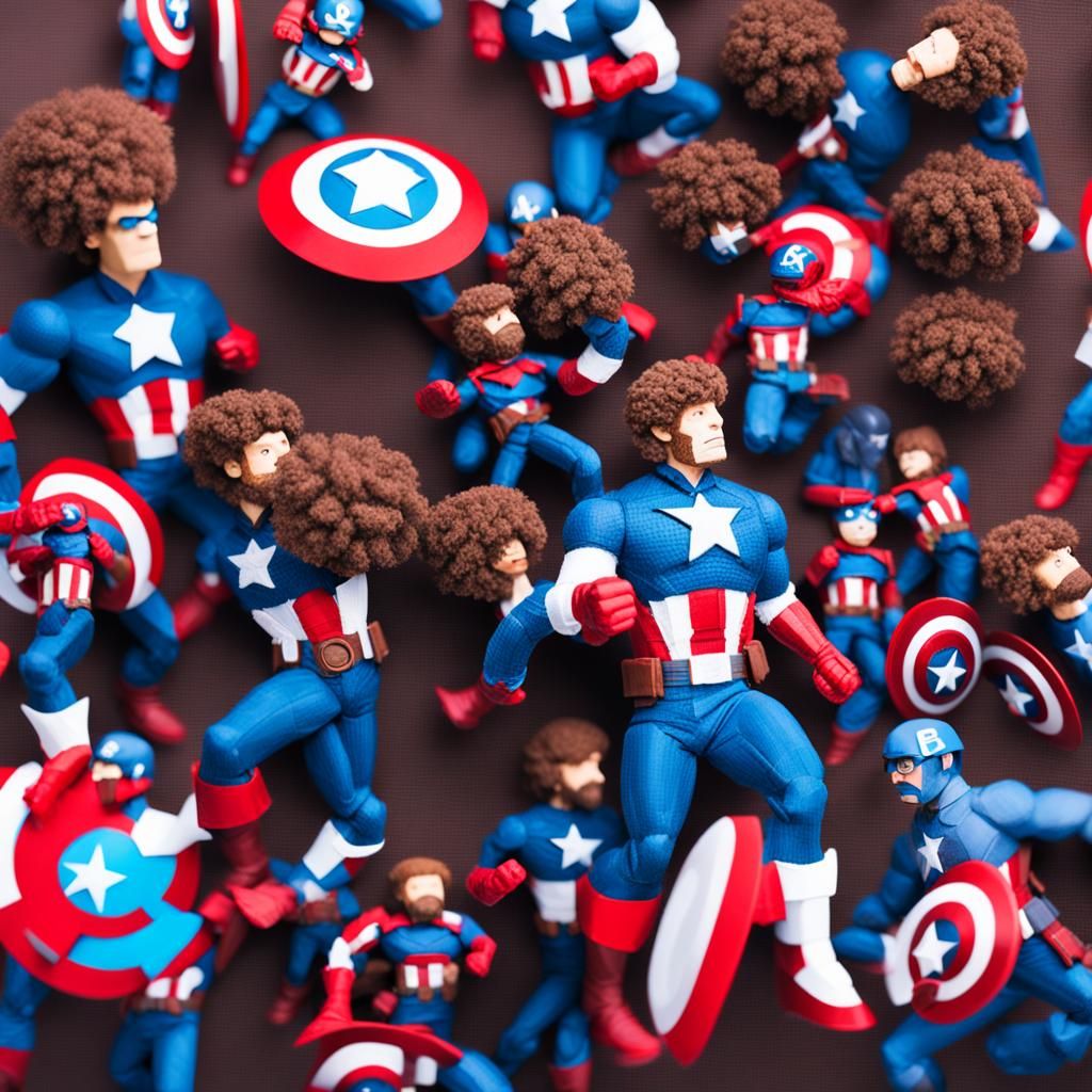 Captain America as Bob Ross: Professional Photography