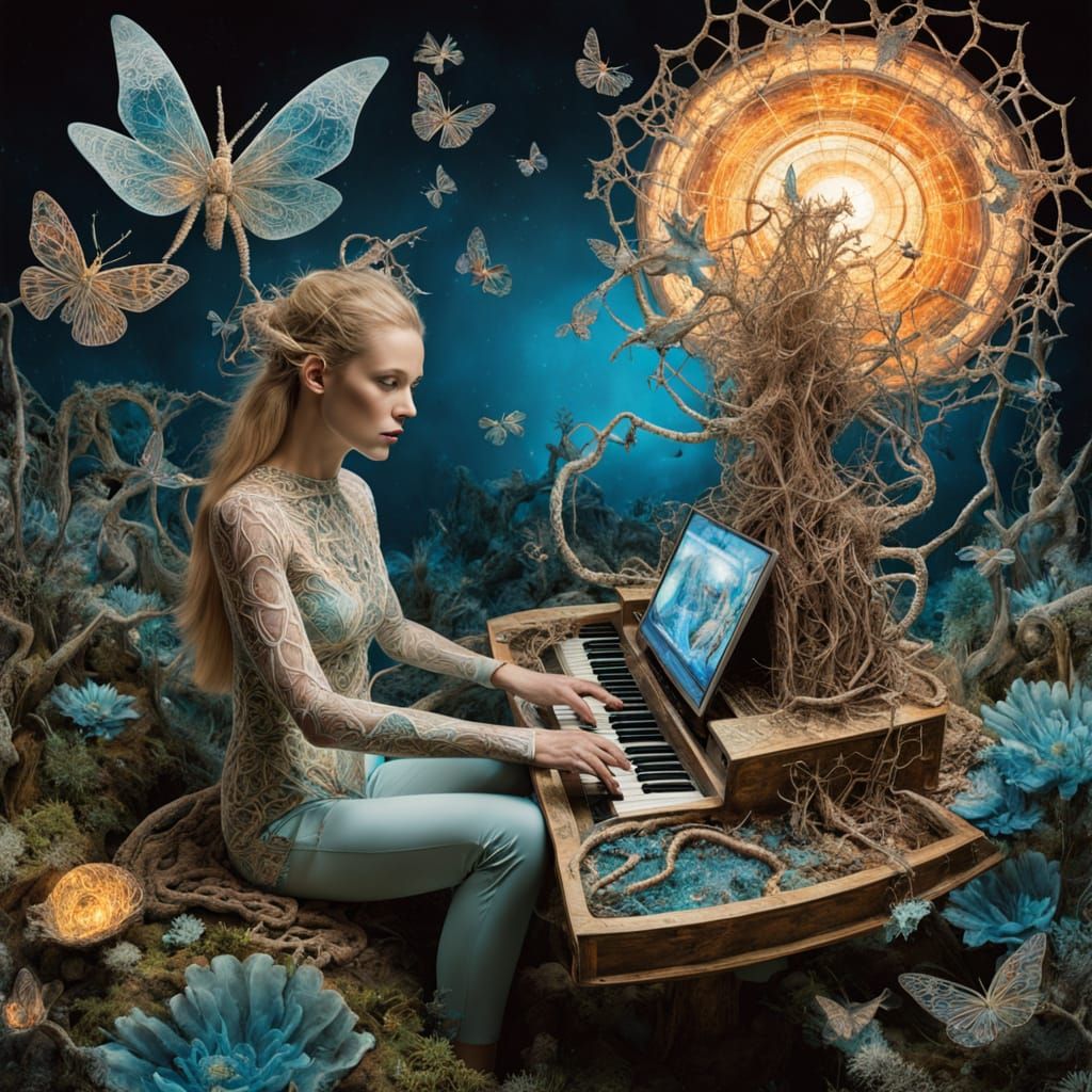 Ethereal Surrealist Scene with Bobby Honey and Svetlana Blag...