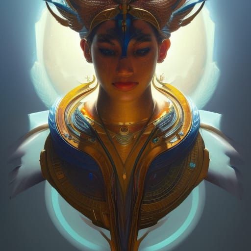 Horus, God of Sky and Light Portrait