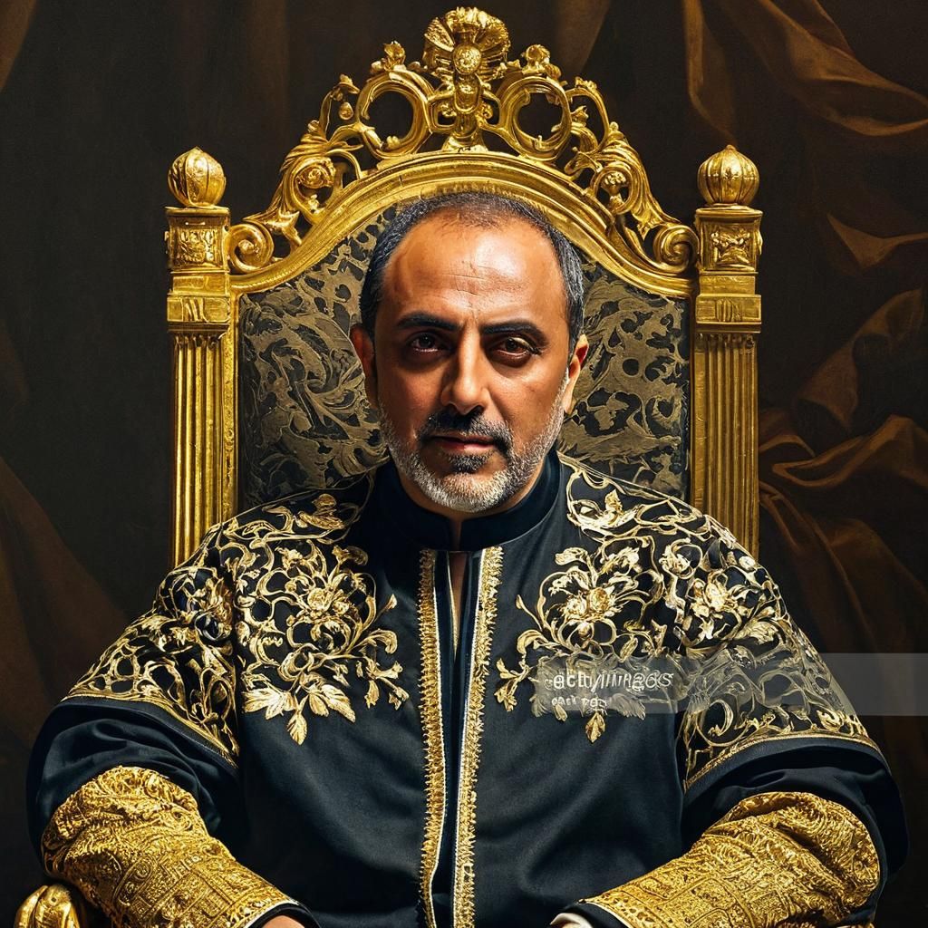 Regal Figure on Throne: Baroque Portrait